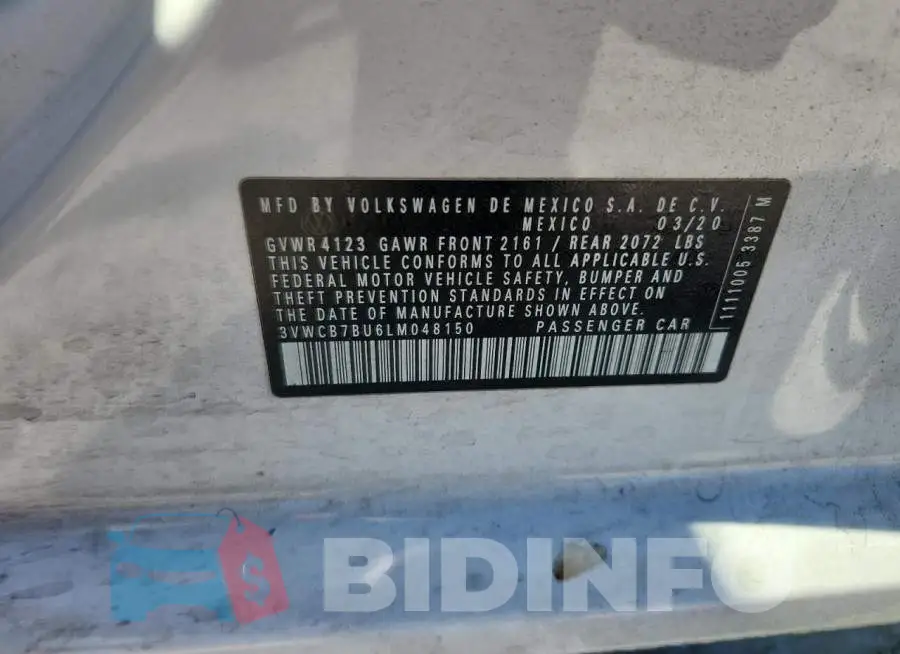 3VWCB7BU6LM048150 Photo# 13
