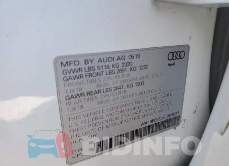 WA1BECF33K1066630 Photo# 14