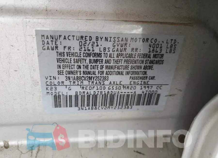 3N1AB8CV2MY252383 Photo# 12