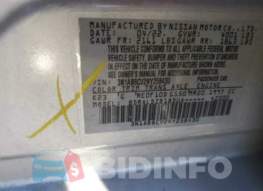 3N1AB8CV2NY258430 Photo# 12