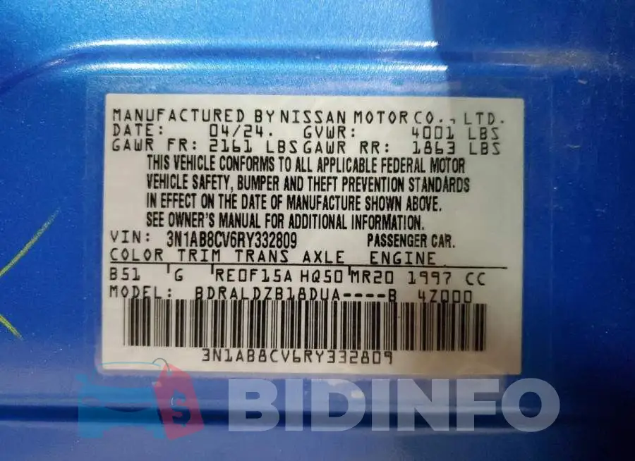 3N1AB8CV6RY332809 Photo# 12