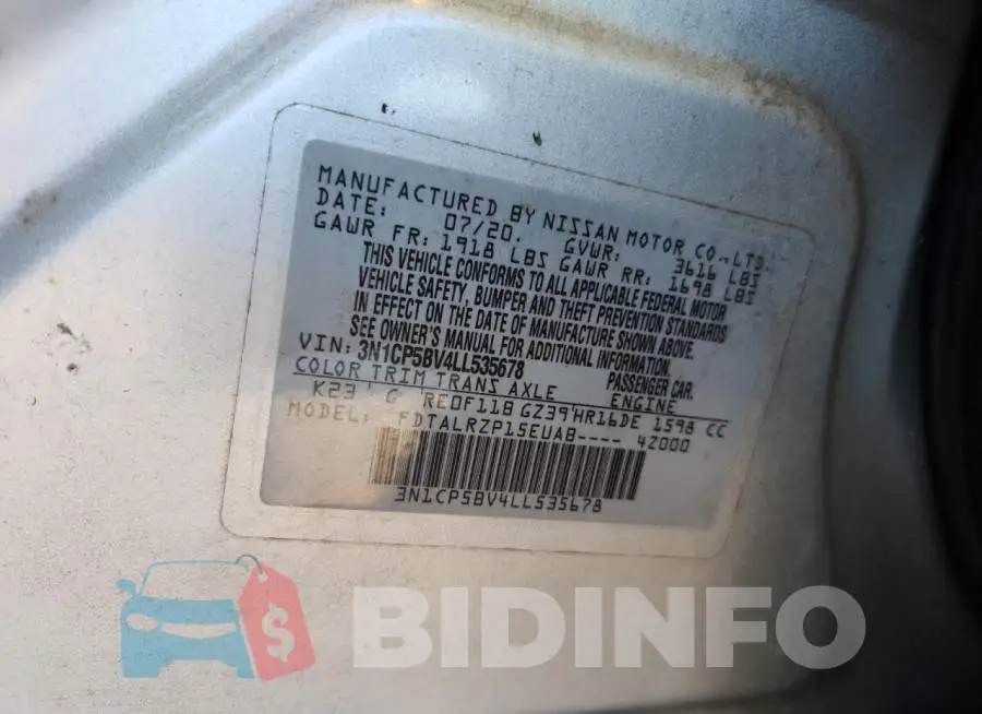 3N1CP5BV4LL535678 Photo# 12