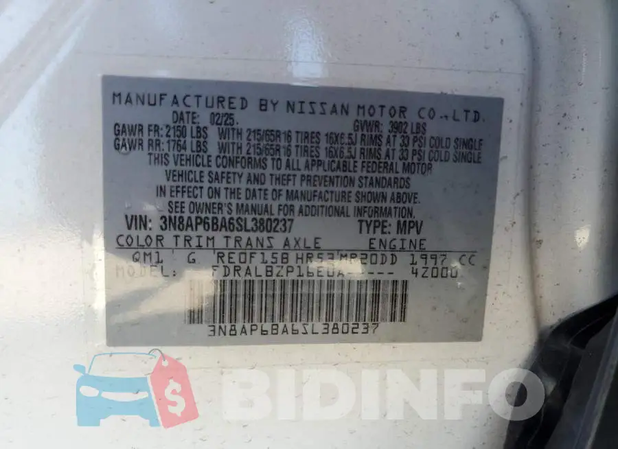 3N8AP6BA6SL380237 Photo# 12