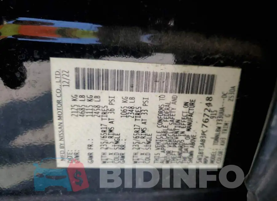 5N1BT3AB3PC767248 Photo# 12