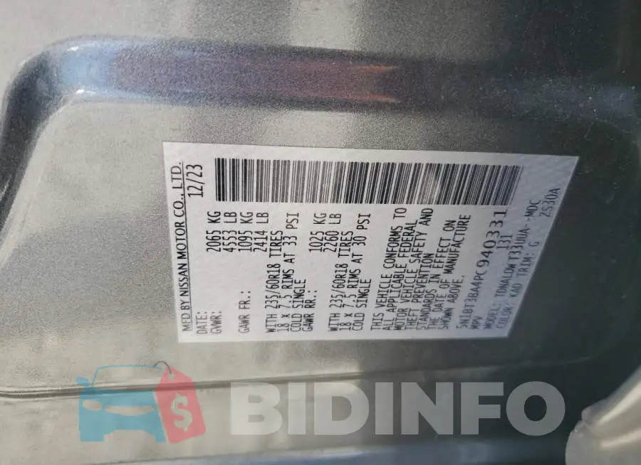5N1BT3BA4PC940331 Photo# 13