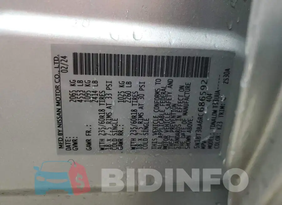 5N1BT3BA6RC686592 Photo# 13