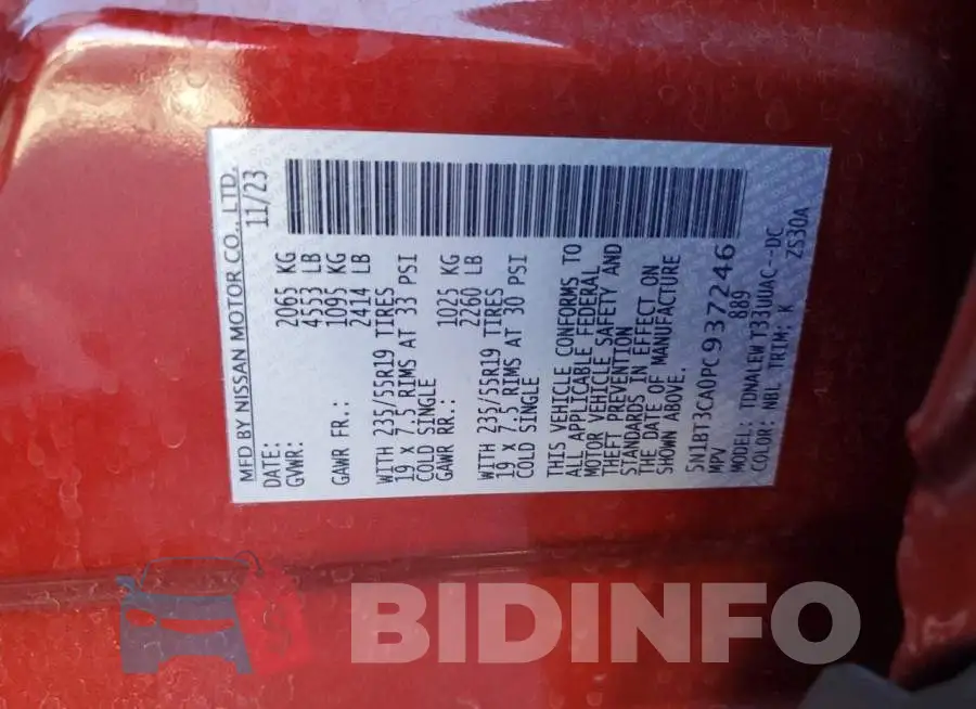 5N1BT3CA0PC937246 Photo# 13
