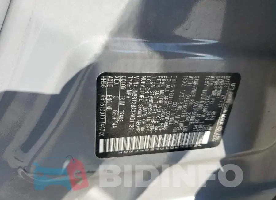 JN8BT3BA3PW011321 Photo# 13