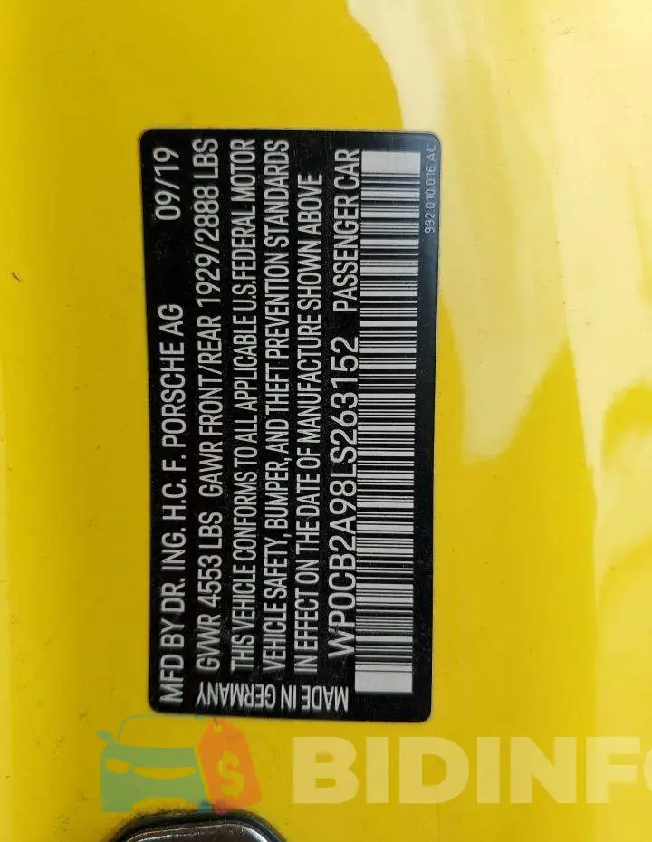 WP0CB2A98LS263152 Photo# 13