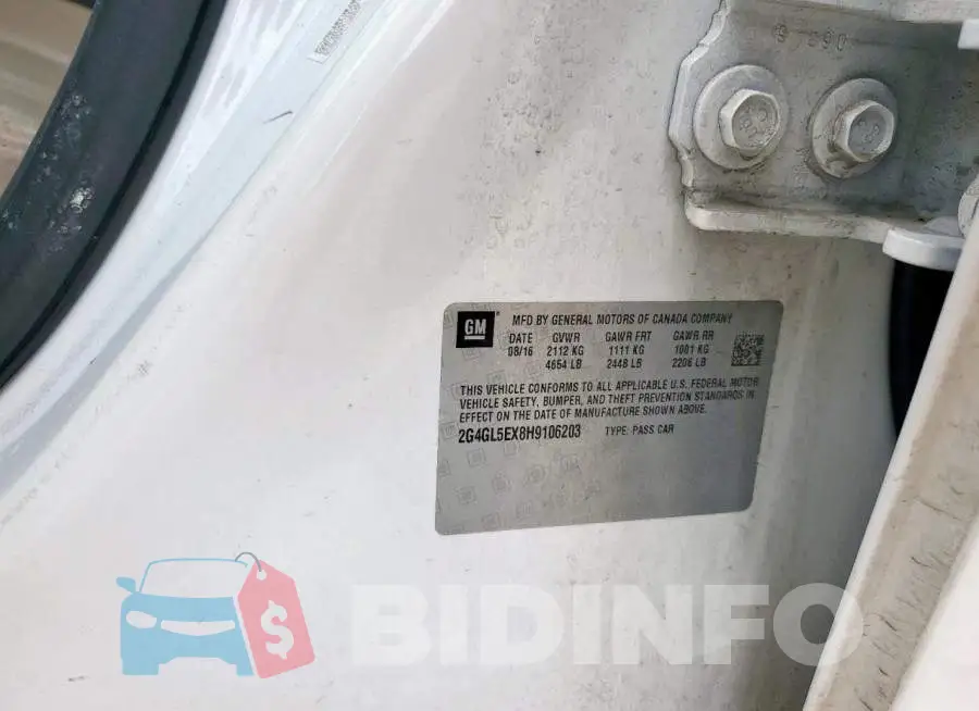 2G4GL5EX8H9106203 Photo# 12