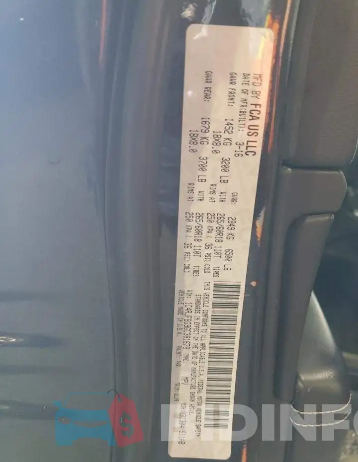 1C4RJFBG9GC381678 Photo# 13