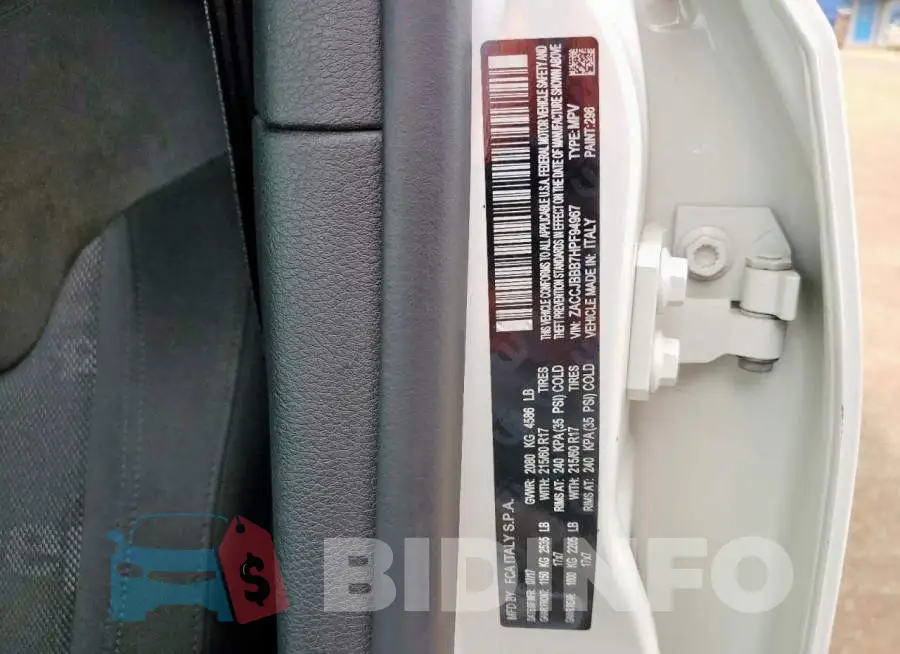ZACCJBBB7HPF94967 Photo# 12