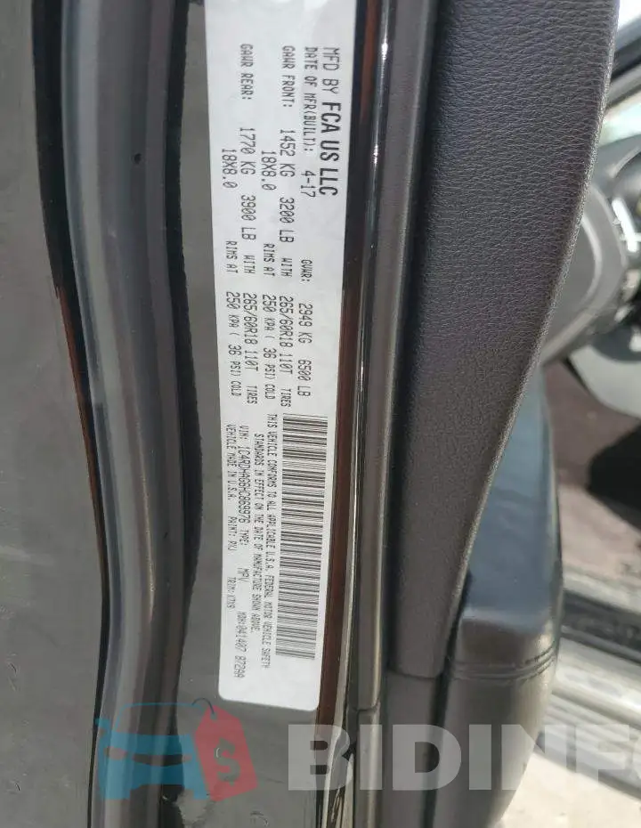 1C4RDHAG6HC869976 Photo# 13