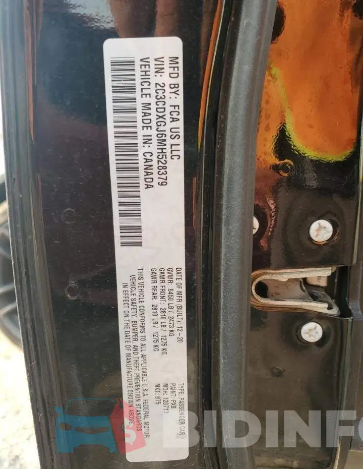 2C3CDXGJ6MH528379 Photo# 13