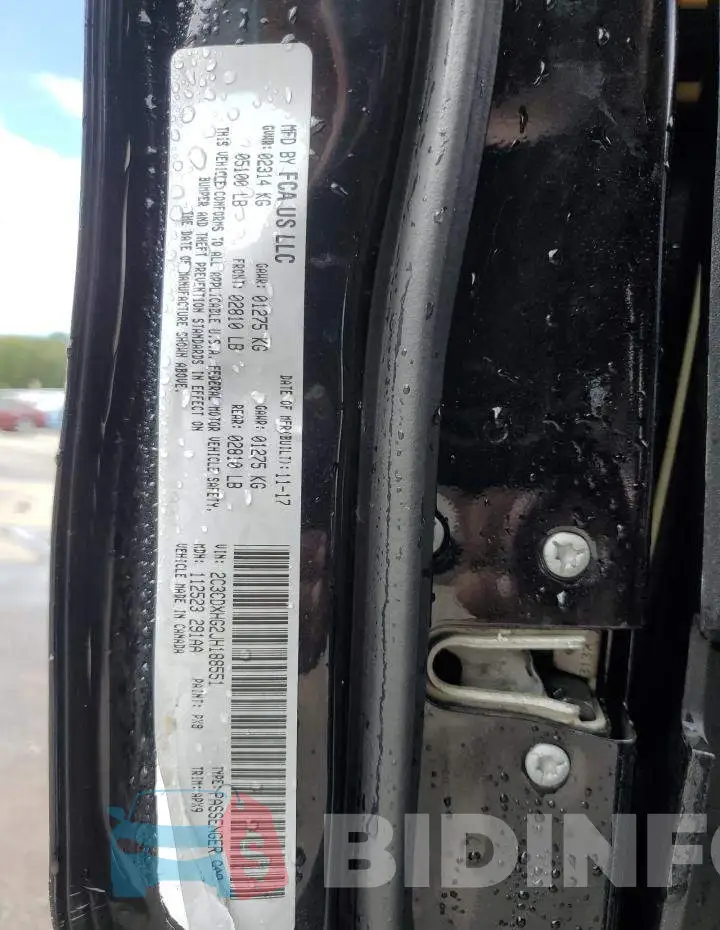2C3CDXHG2JH188551 Photo# 13