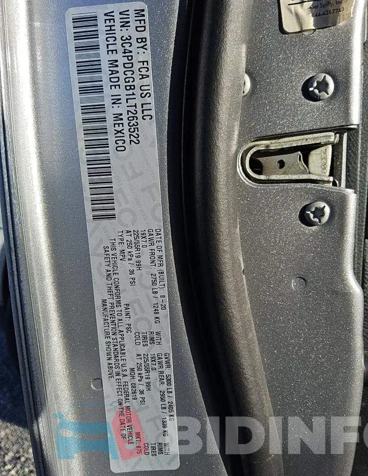 3C4PDCGB1LT263522 Photo# 13