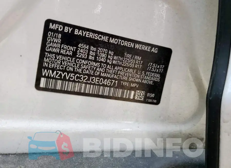 WMZYV5C32J3E04671 Photo# 13