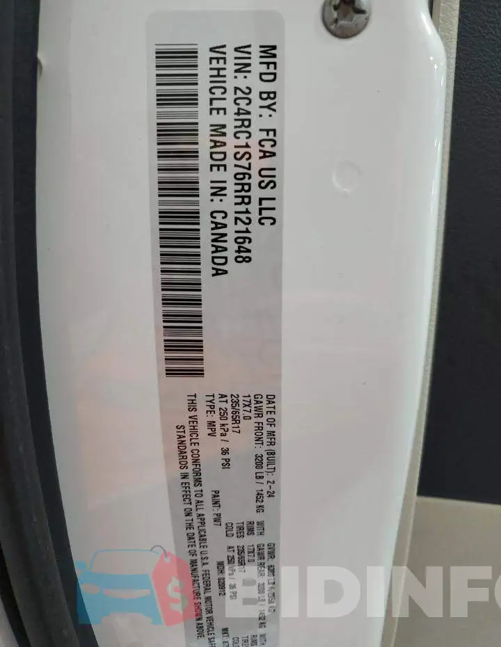 2C4RC1S76RR121648 Photo# 14