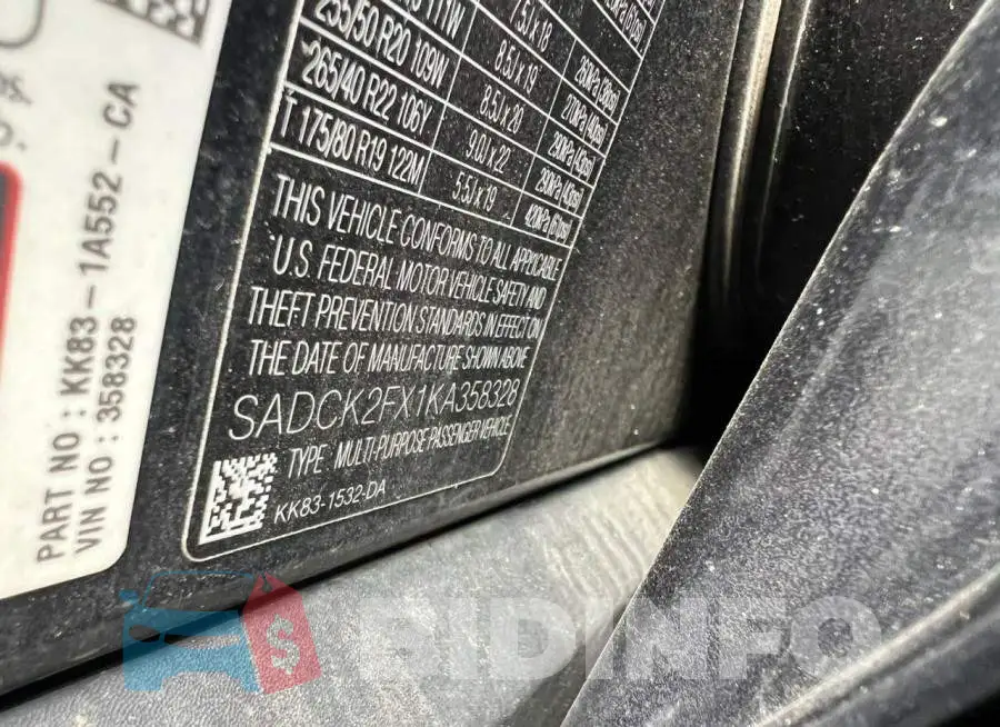 SADCK2FX1KA358328 Photo# 10