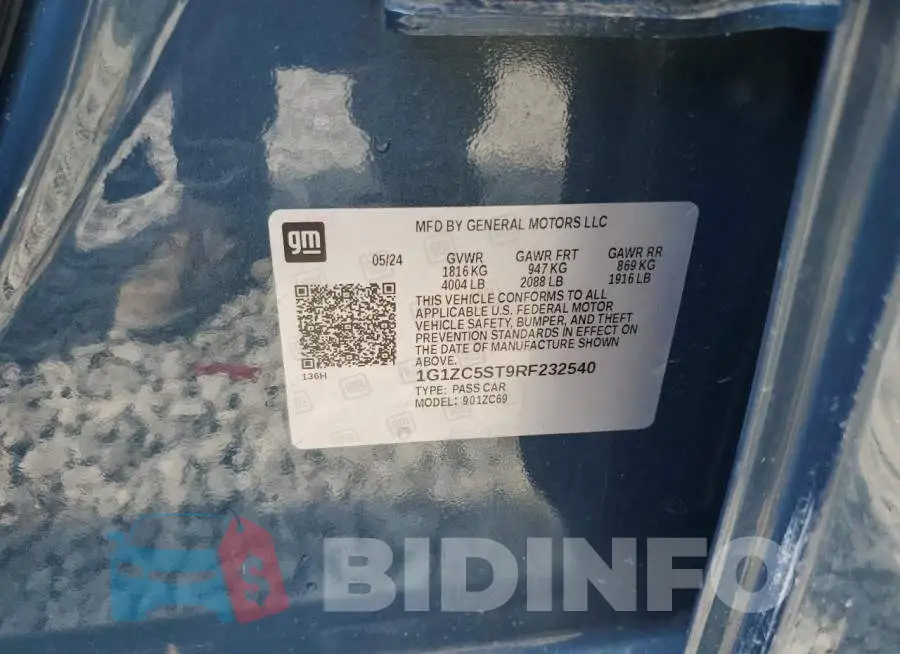 1G1ZC5ST9RF232540 Photo# 12