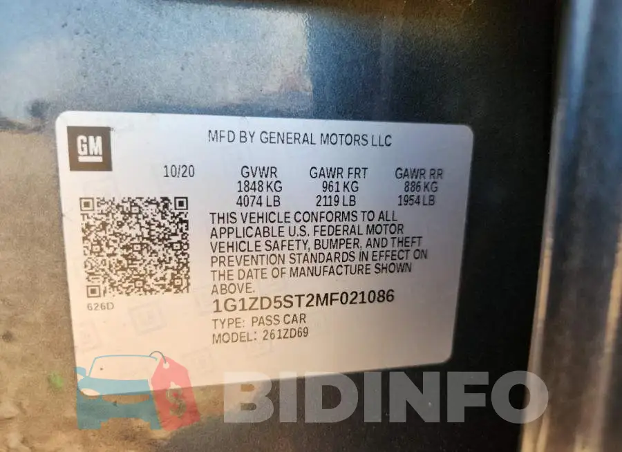 1G1ZD5ST2MF021086 Photo# 13