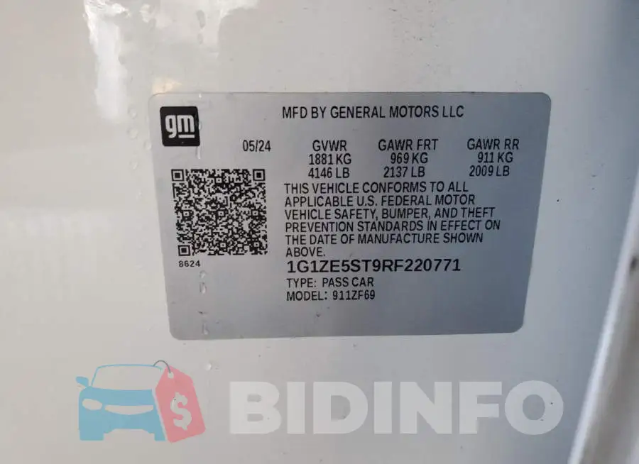 1G1ZE5ST9RF220771 Photo# 12