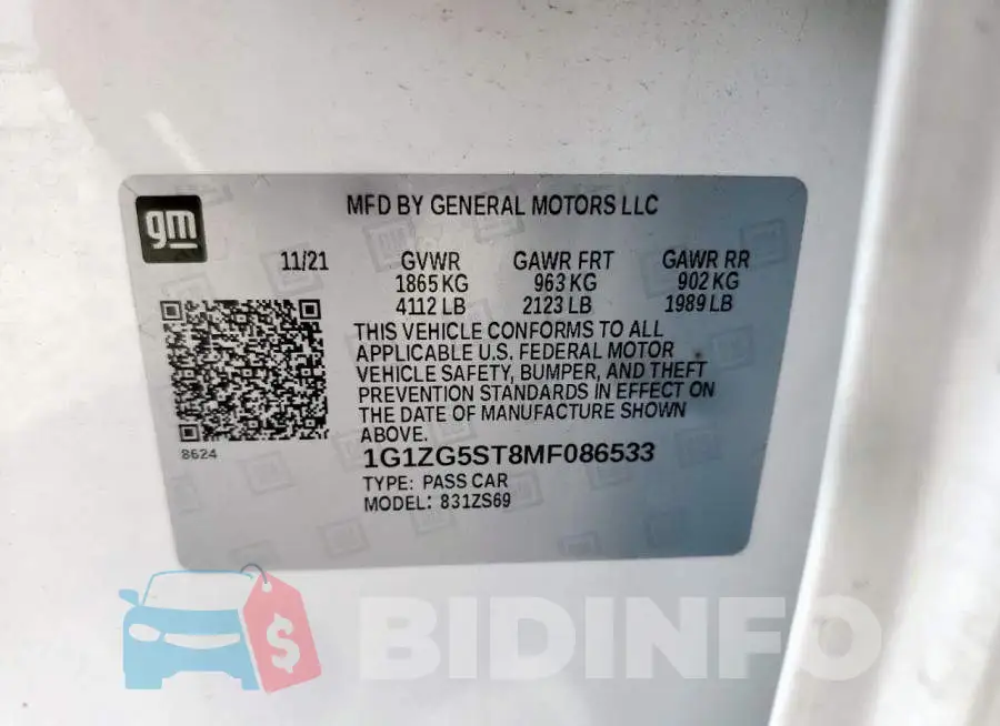 1G1ZG5ST8MF086533 Photo# 12