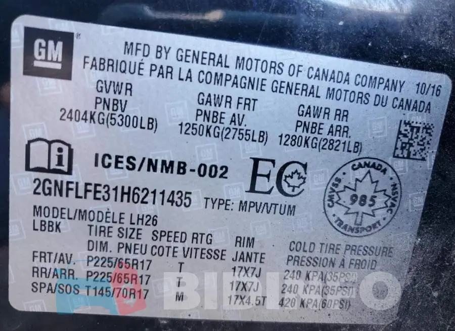 2GNFLFE31H6211435 Photo# 13
