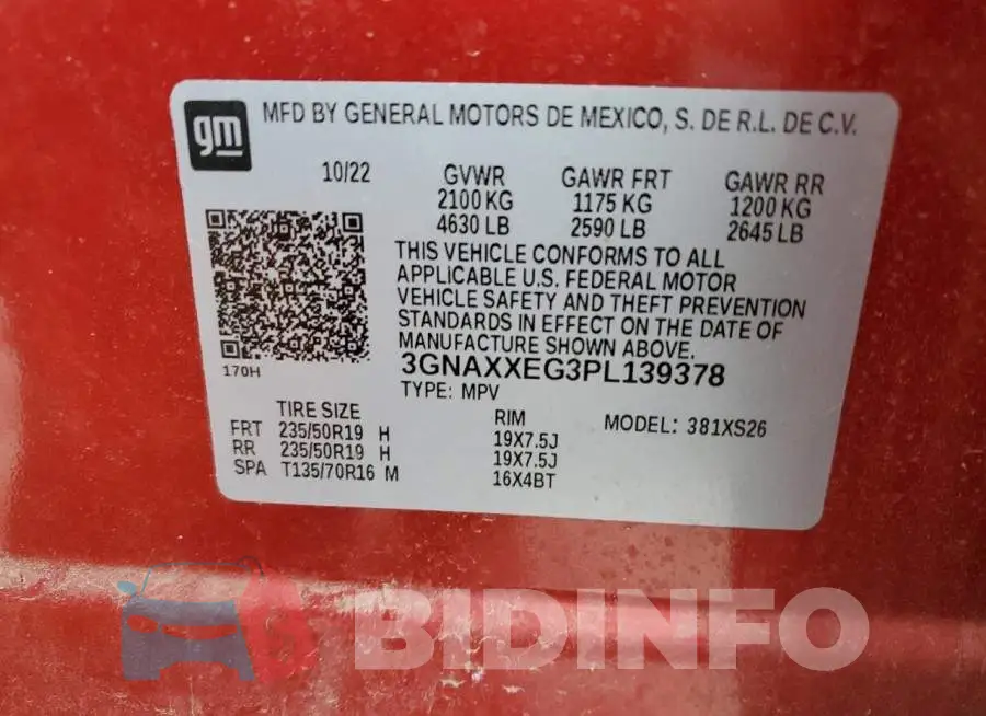 3GNAXXEG3PL139378 Photo# 13