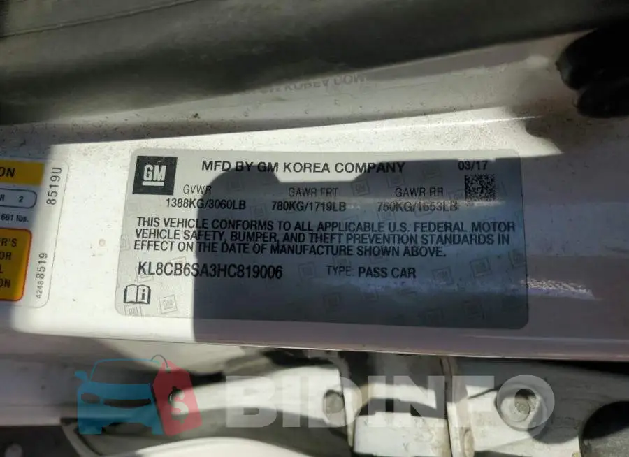 KL8CB6SA3HC819006 Photo# 13