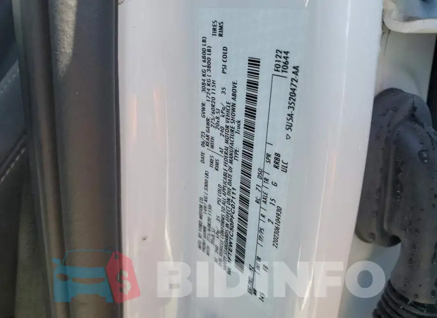 1FTEW1C50PFC07111 Photo# 13
