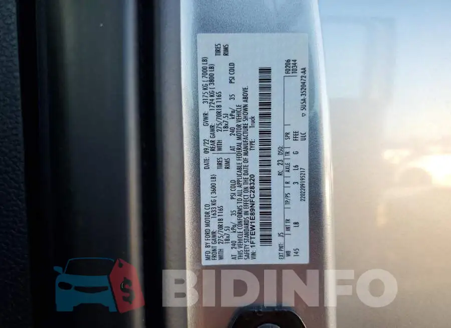 1FTEW1E89NFC28320 Photo# 12