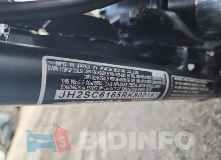 JH2SC6165RK800193 Photo# 10