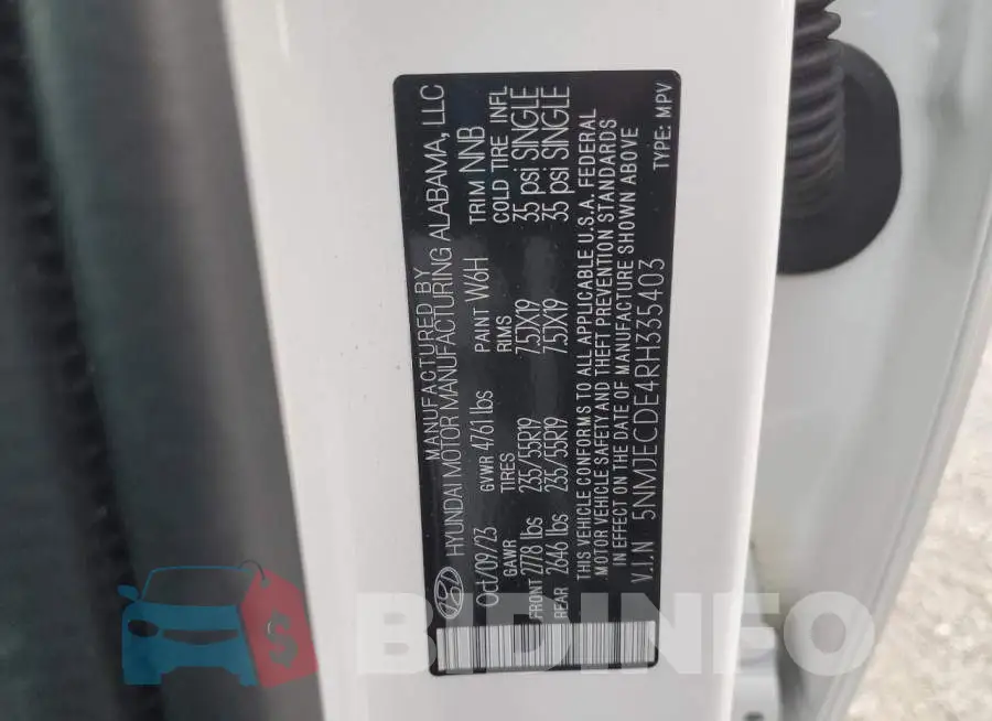5NMJECDE4RH335403 Photo# 13