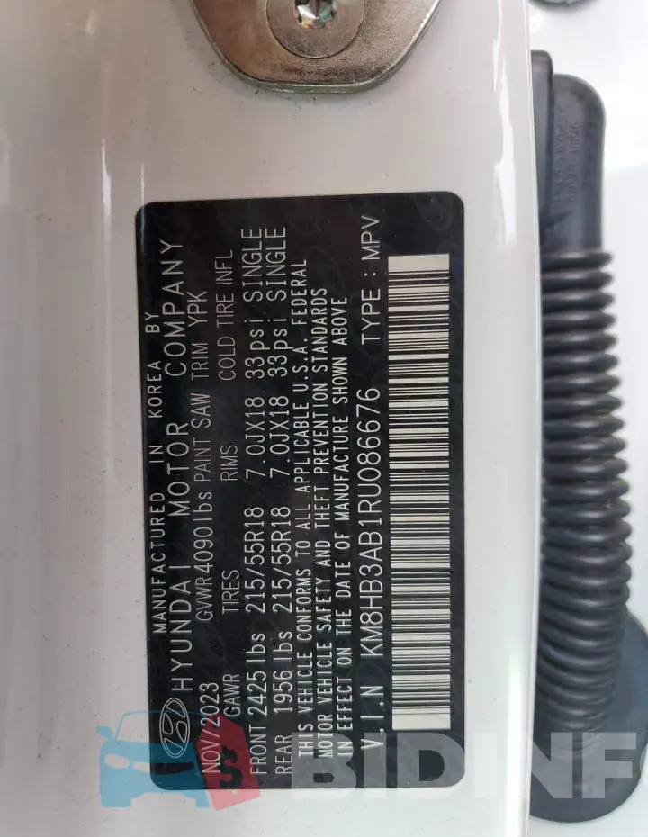 KM8HB3AB1RU086676 Photo# 13