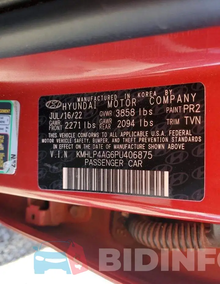 KMHLP4AG6PU406875 Photo# 12