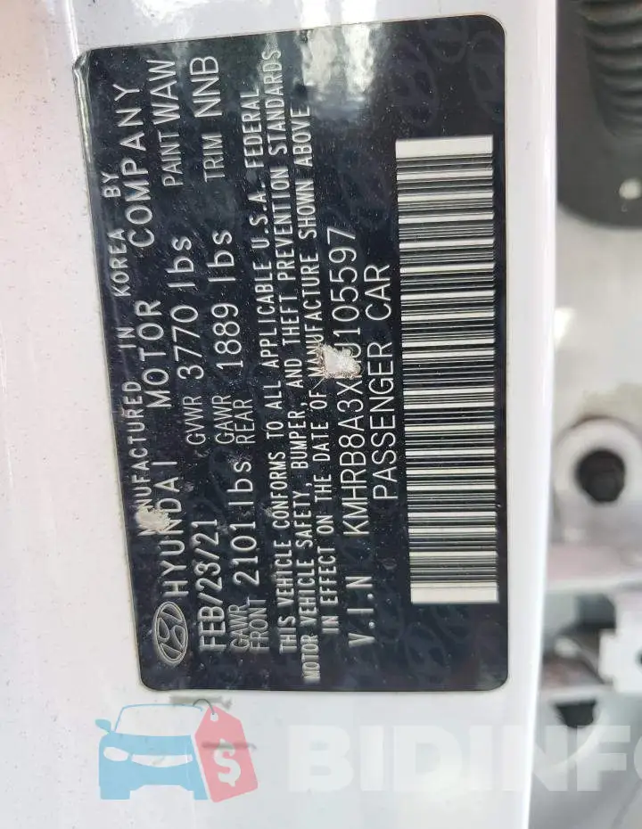 KMHRB8A3XMU105597 Photo# 13