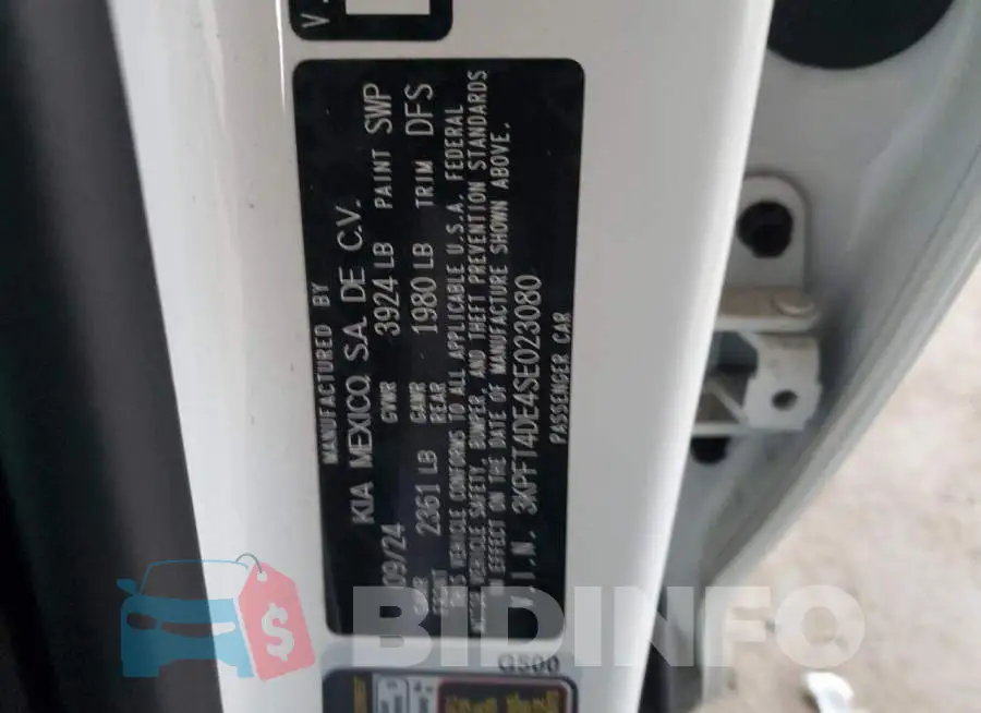 3KPFT4DE4SE023080 Photo# 12