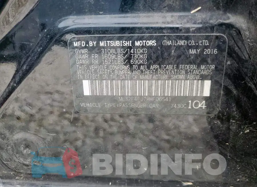 ML32F4FJ7HHF06541 Photo# 12