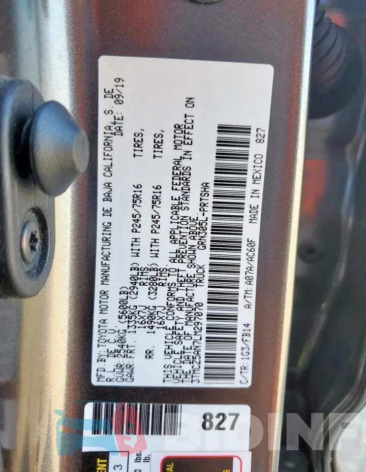 3TMCZ5AN7LM297070 Photo# 12