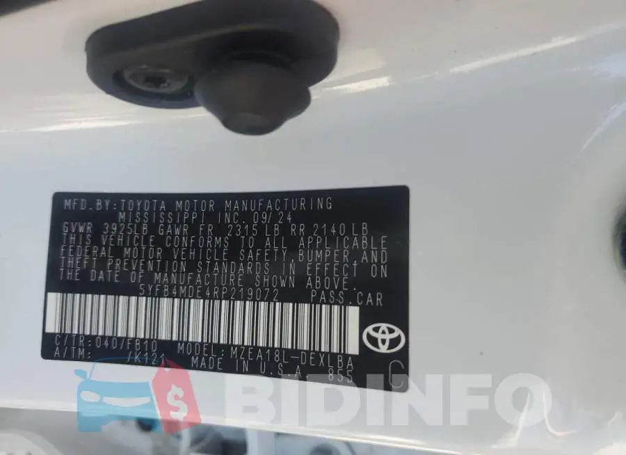 5YFB4MDE4RP219072 Photo# 12