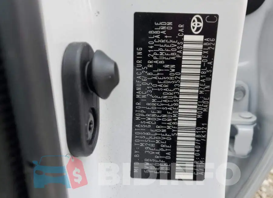 5YFB4MDE8SP333520 Photo# 13