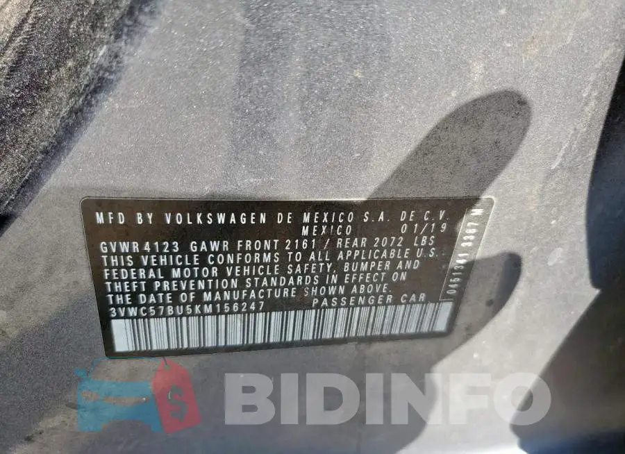 3VWC57BU5KM156247 Photo# 12