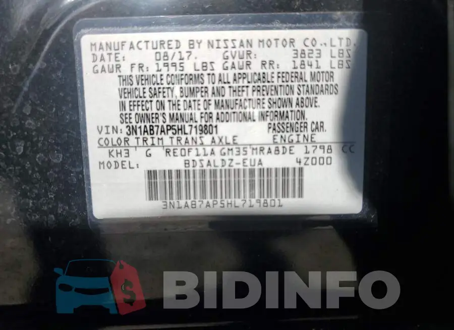 3N1AB7AP5HL719801 Photo# 12