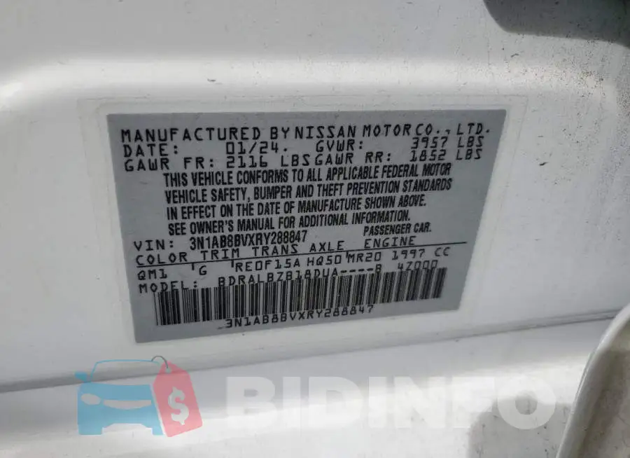 3N1AB8BVXRY288847 Photo# 12