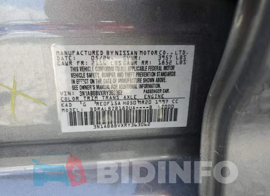3N1AB8BVXRY363062 Photo# 13