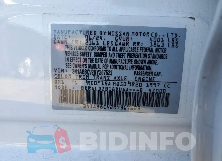 3N1AB8CV2RY367623 Photo# 12