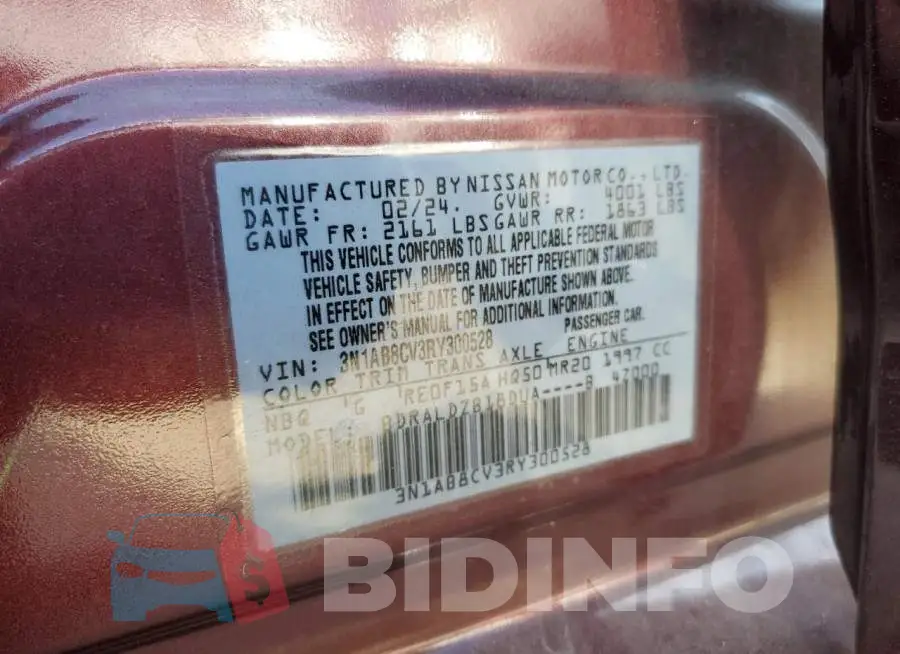 3N1AB8CV3RY300528 Photo# 12