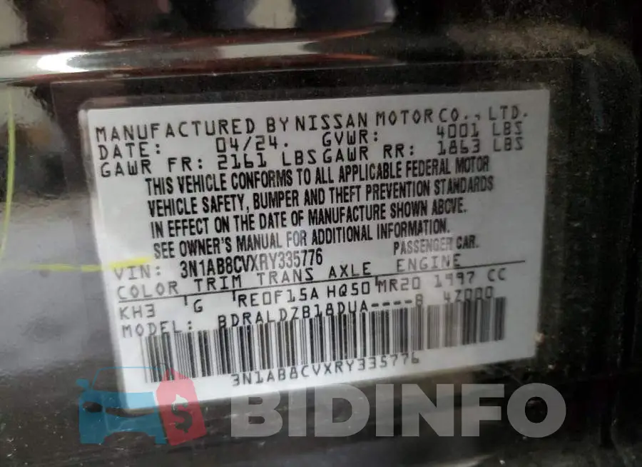 3N1AB8CVXRY335776 Photo# 13