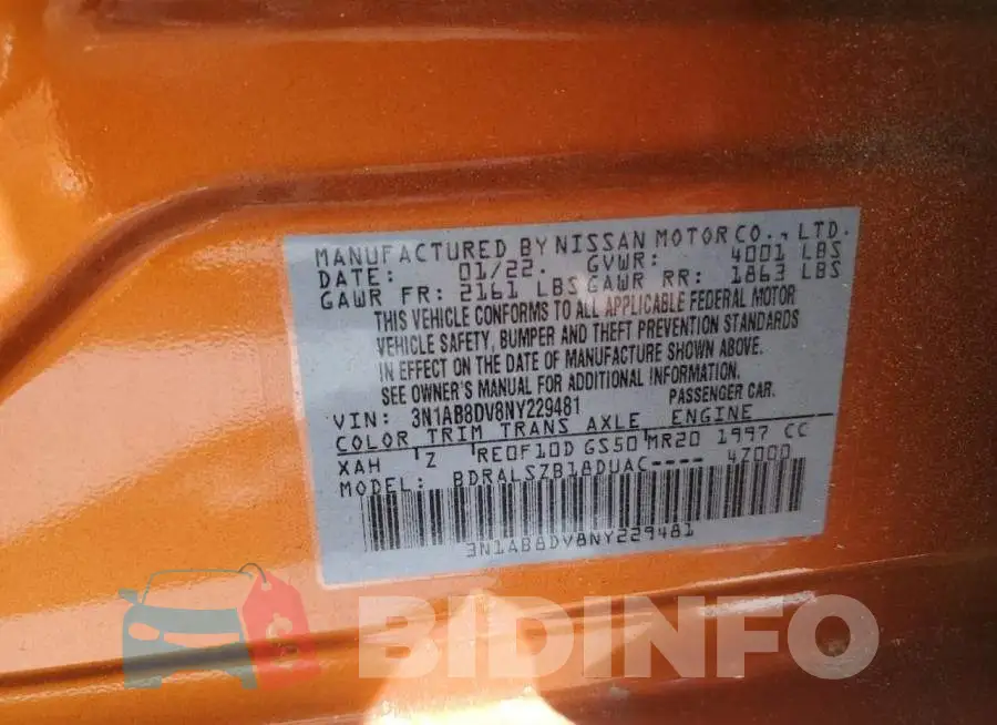 3N1AB8DV8NY229481 Photo# 12